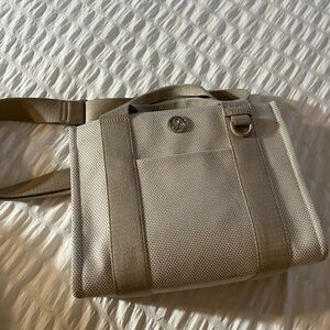 Lululemon mini two tone canvas bag
